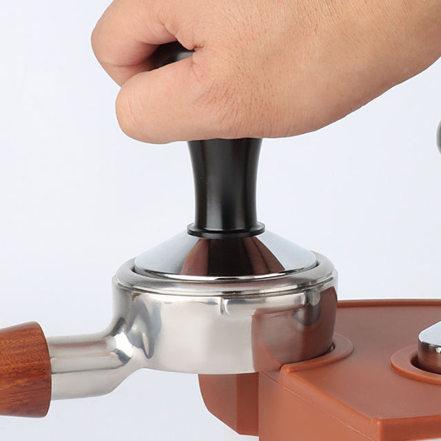 304 Stainless Steel Calibrated Espresso Tamper Coffee Powder Press 58mm With Flat Base