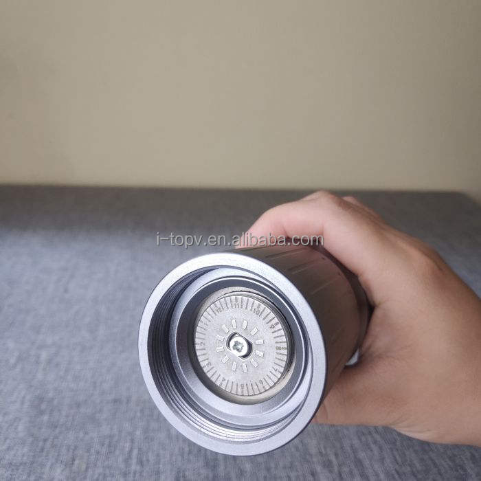 Manual Coffee Grinder Adjustable Burr Stainless Steel Portable Hand Mini Coffee Bean Grinder Wood Handle