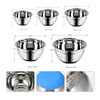 2022 latest designer salad bowls 201 stainless steel durable mixing bowl salad bowl with grater