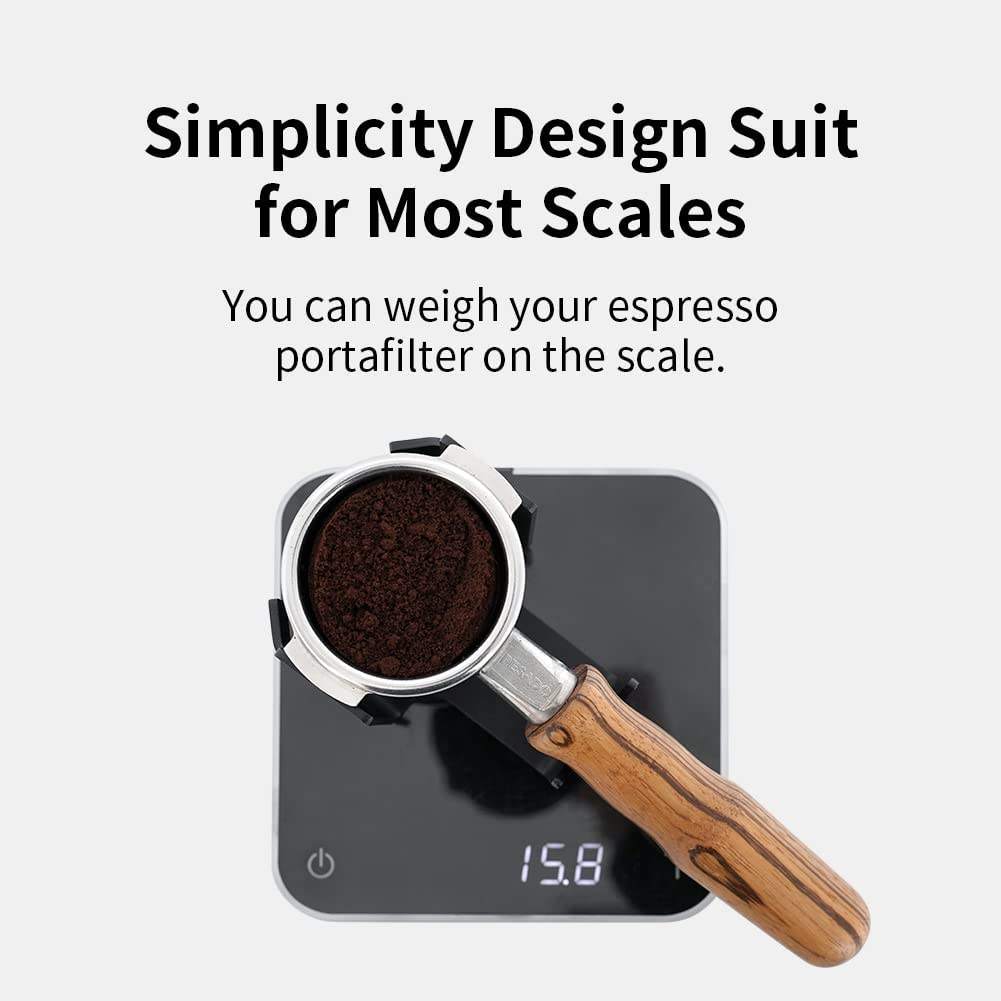 Espresso Coffee Portafilter Holder-Metal 58MM Coffee Scale Holder Coffee Accessories Barista Tools Portafilter Holder Station