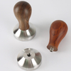 Barista Espresso Coffee Press With Tamper Mat Tamper with 304 Stainless Steel Base Wooden Handle Coffee Tamper
