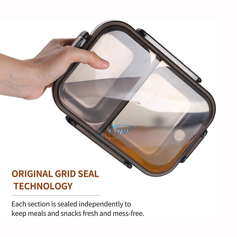 Hot sale Dishwasher Safe Eco-Friendly Lunch Boxs Stainless Steel Food Snack Container bento Lunch Boxs with 5 compartments