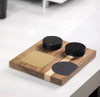 Espresso Tamper Base Accessories Organizer Box Compatible with All Size Espresso Brand Accessories Walnut Tamping Station