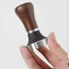 Handheld Stainless Steel Espresso Press with Wooden Handle for Coffee Grounds Coffee Tamper