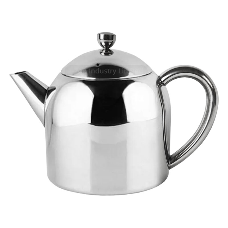 1200ml Stainless Steel Teapot Removable Filter Screen Coffee Pot Restaurant Hotel Teapot