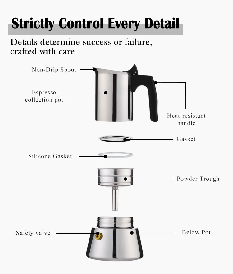 Stainless Steel Moka Pot