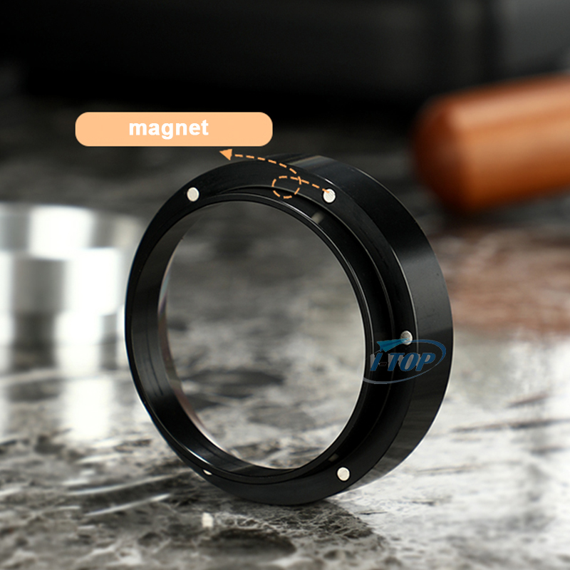 51mm/53mm/58 mm Espresso Dosing Funnel Stainless Steel Coffee Dosing Ring Compatible with 51mm/54mm/58 mm portafilter