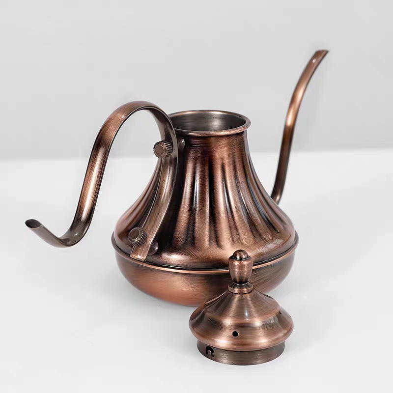 Drip Kettle Fashion 304 Stainless Steel Handle Drip Coffee Pot Teapot Long Gooseneck Spout Kettle Gooseneck Coffee Kettle