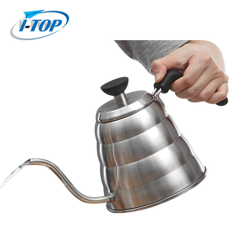 304 High Quality Tea Coffee Pour Over Coffee Kettle Pot Stainless Steel Gooseneck Kettle