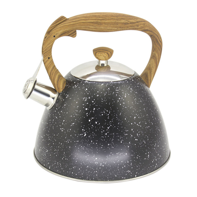 IT-CO1013 High Quality Silver Color Painting stainless steel whistling tea kettle