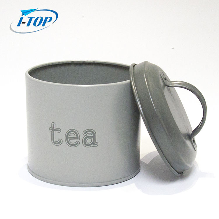 Kitchen storage stainless steel tea coffee sugar canister sets with Lid