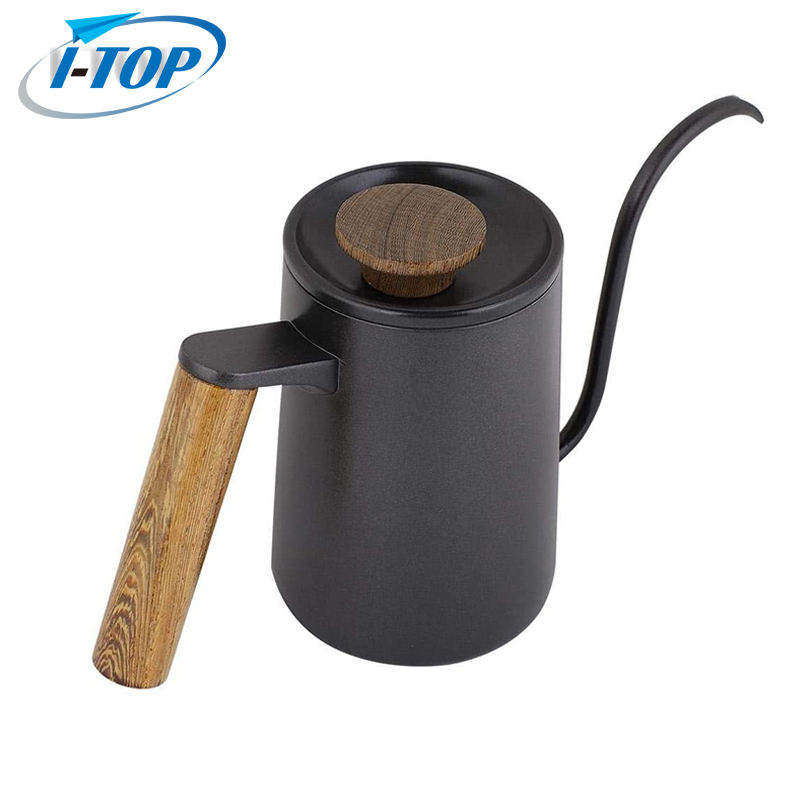 304 High Quality Black Tea Coffee Pour Over Coffee Kettle Pot Stainless Steel Gooseneck Kettle