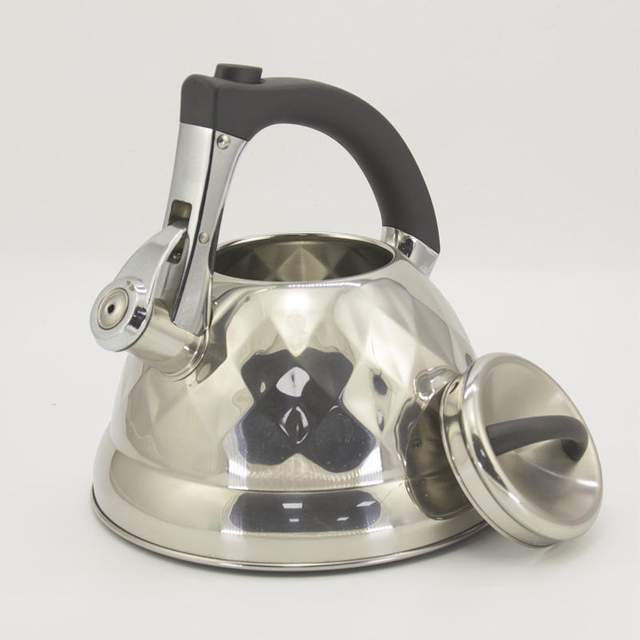 IT-CP1056 Silver Color Painting stainless steel whistling tea kettle