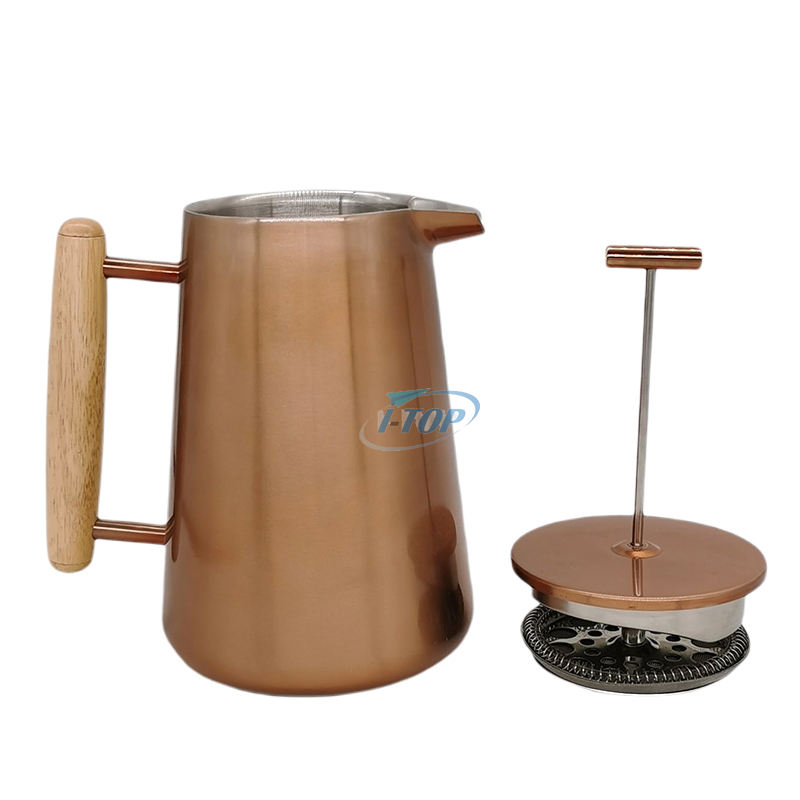 High Quality Hot Sale Stainless Steel 304 Grade Travel Double Walled Insulated Portable French Press Coffee Maker