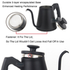 304 Stainless Steel Handle Drip Coffee Tea Pot Long Gooseneck