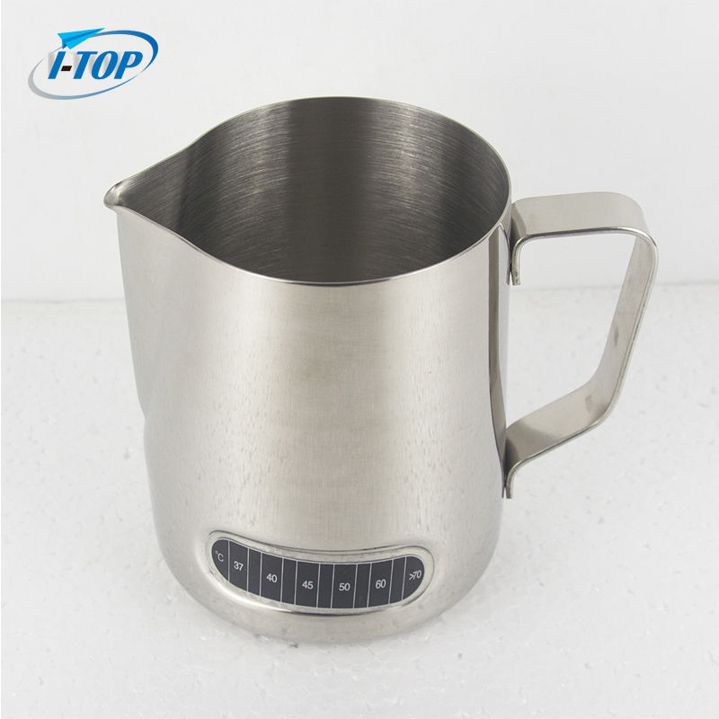 stainless steel milk frothing pitcher