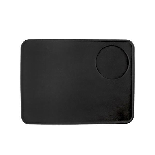 Wholesale Kitchen Accessories Black Anti-Slip Espresso Silicone coffee accessories Coffee Tamper Mat