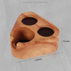 Portafilter Stander Coffee Tamper Mat Wood Holder, Coffee Tamper Holder, Wooden Coffee Holder