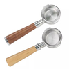 Ecocoffee 51mm Coffee Espresso Bottomless Wooden Handle Coffee Portafilter For Delonghi