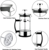 Hot Selling Portable Travel French Press Coffee Maker Glass French Press With Bpa Free Plastic Flame