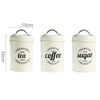 Premium Round Food Airtight Storage Jars Stainless Steel Cookies Coffer Tea Sugar Food Container Canister Set With Lid
