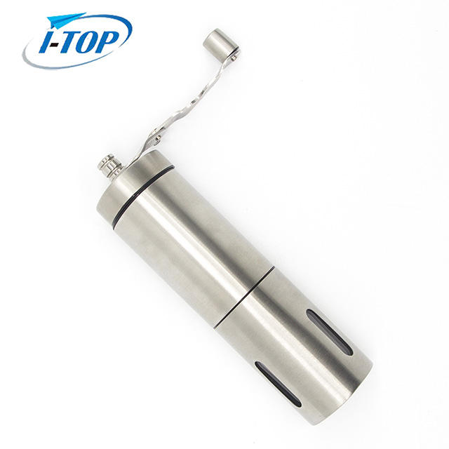 Stainless Steel Convenient Manual Coffee Grinder Commercial Adjustable Settings