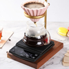 Digital Coffee Scale with Timer CestMall 3kg/0.1g High LED Hidden Screen USB Rechargeable Metal Plate Kitchen Scale