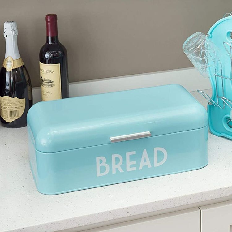 Kitchen Metal Stainless Steel Rectangle Bread Storage Bin Boxes Food Container