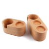 3 Holes 51mm Wood Coffee Filter Tamper Holder, Espresso Tamper Mat, Stand Tamper Station Wooden Base(brown)