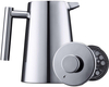 Stainless Steel French Press Coffee Maker Double Wall Metal Insulation Coffee Press & Tea Brewer Easy Clean And Easy Press