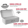 Popular Stainless Steel Food Bread Storage Box Containers Big Stainless Steel Bread Bin With Lid