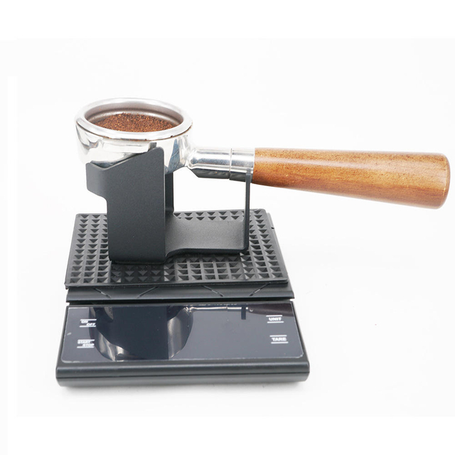 Espresso Coffee Portafilter Holder-Metal 58MM Coffee Scale Holder Coffee Accessories Barista Tools Portafilter Holder Station