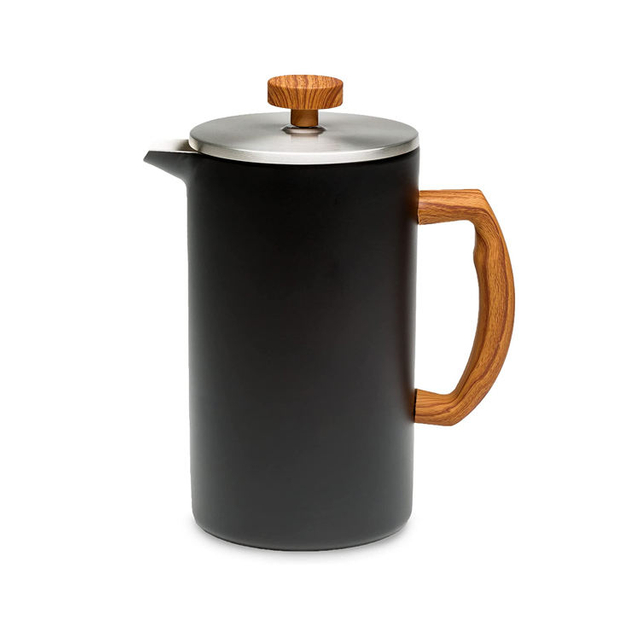 New Trending Camping Glass Hand Coffee Plunger Travel Portable Pressing Stainless Steel french press coffee maker