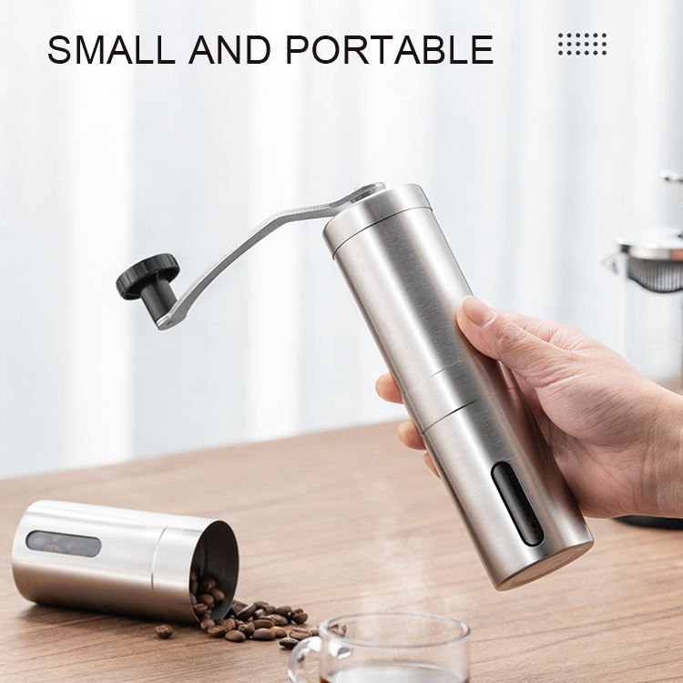 stainless steel manual coffee grinder