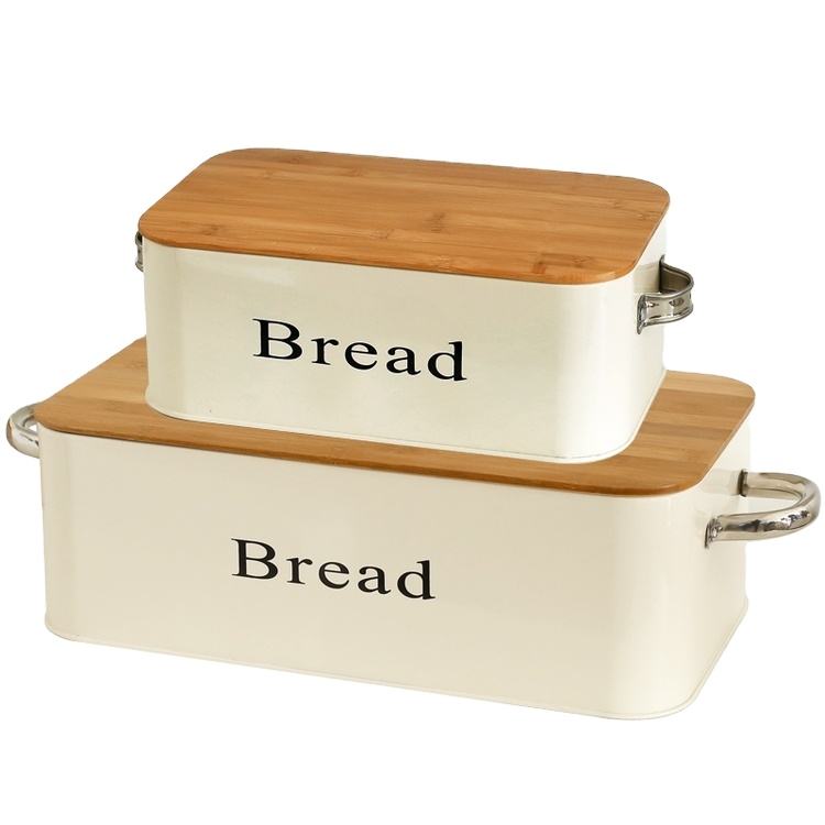 Bread Box Bread Bin with Hinged Lid Space Saving Storage Box for Longer & Fresher Meals Bread Buns Pastries & Cakes