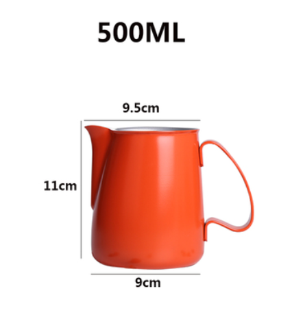 Milk Pitcher Barista 600ml Stainless Steel Milk Jug Frothing Cup Metal Coffee Espresso Steaming Milk Pitcher