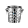 3 Liters Portable Double Wall Ice Bucket Stainless Steel Ice Bucket for Beverage Bucket