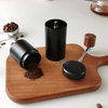 Manual Coffee Grinder Adjustable Burr Stainless Steel Portable Manual Hand Mini Coffee Bean Grinder Wood Handle