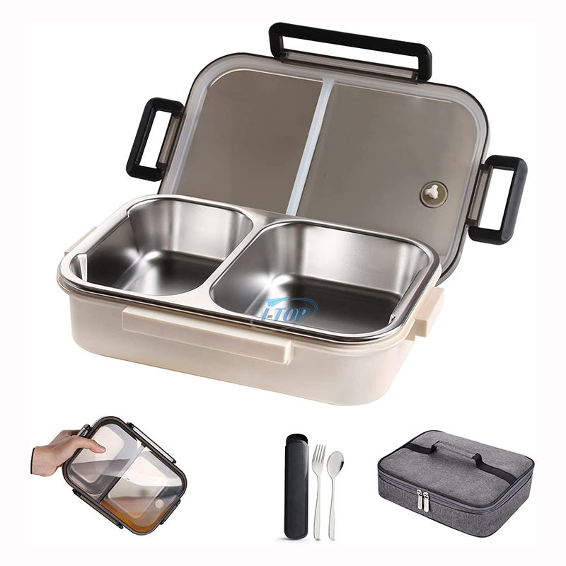Hot sale Dishwasher Safe Eco-Friendly Lunch Boxs Stainless Steel Food Snack Container bento Lunch Boxs with 5 compartments
