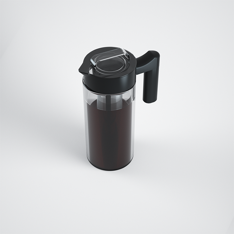 Eco-friendly BPA Free Wholesale 1300ml Borosilicate Clear Glass Cold Brew Iced Coffee Maker Pitcher With Removable Infuser