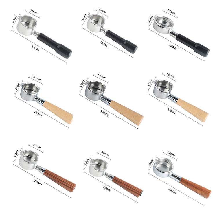 Customized Coffee Accessories Barista Tools Stainless Steel Coffee Portafilter For Espresso Coffee