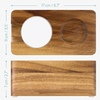 Wood Coffee Tamper Station - 51mm Tamper Holder for Espresso Machine Accessories - Wooden Portafilter Stand for Coffee Shop