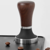 Handheld Stainless Steel Espresso Press with Wooden Handle for Coffee Grounds Coffee Tamper