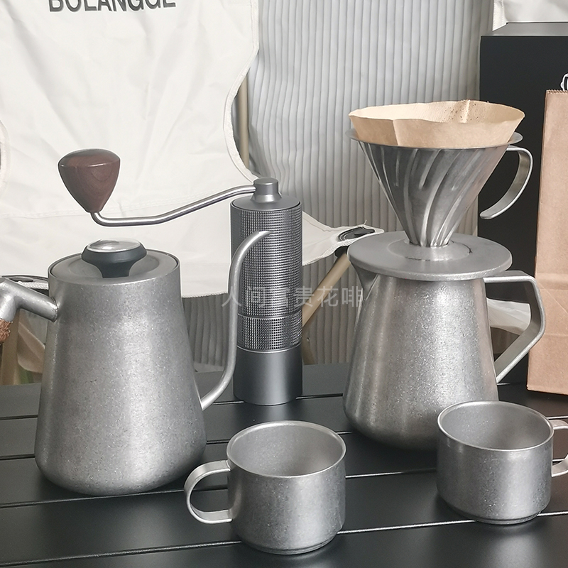 V60 Coffee Set Ceramic Burr Coffee Grinder Dripper Filter Kettle Travel Bag Gift Kit Barista Tools Espresso coffee Gift set