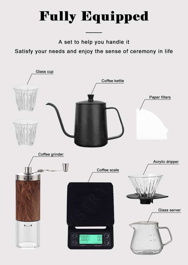 pour over coffee travel kit