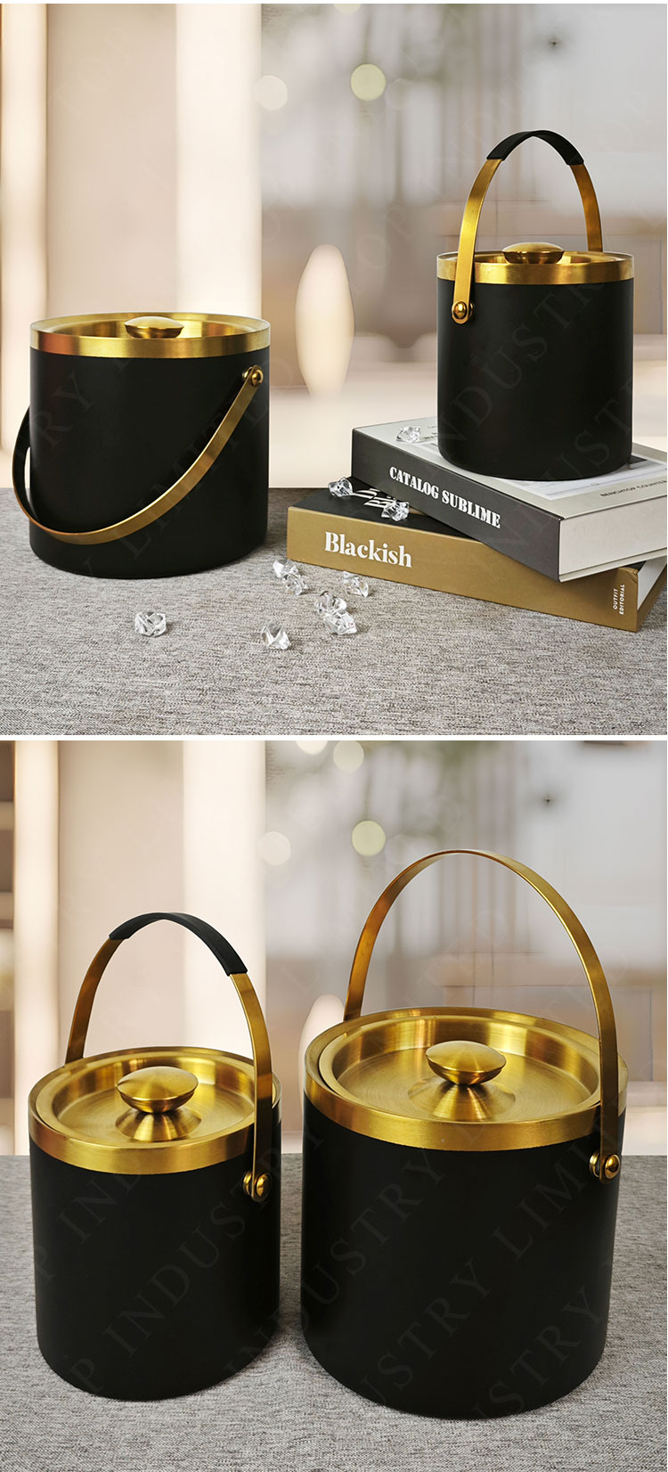 Portable Handle Ice Bucket