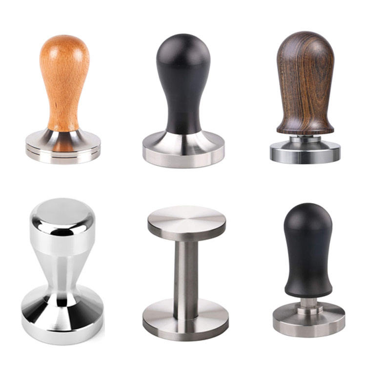 Classic Wood 49 51 53 57 58mm Base Espresso Coffee Tamper for Coffee Powder Press