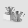 Perforated Drip Reusable Coffee Filter Cup Pour Over Coffee Filter Dripper Portable Custom Metal Stainless Steel Coffee Filter