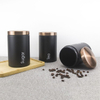 Custom Stainless Steel Coating Kitchen Food Storage Jar Airtight Coffee Tea Sugar Canister Sets