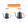 Upgrade 600 Ml Stainless Steel Barista Pour Over Coffee Travel Kettle Tea Kettle Pot with Gooseneck Espresso Coffee Maker